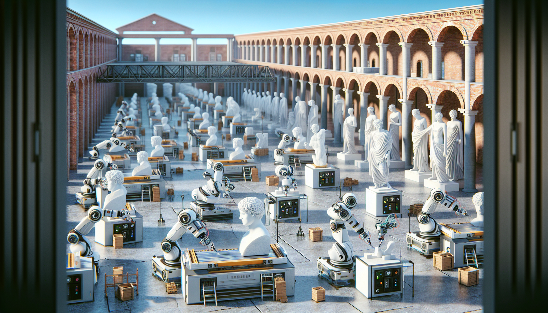 Robots sculpt marble in Italy, sparking worries about future of art form